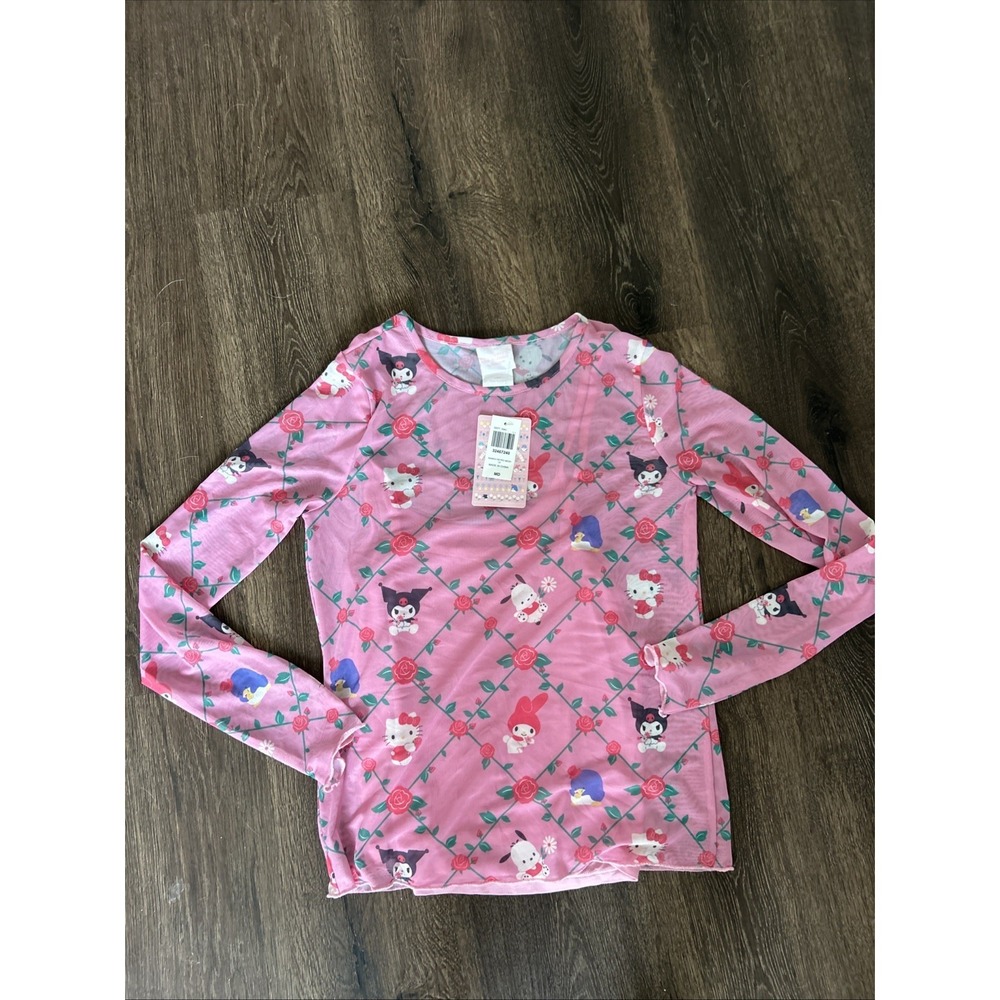 Hello Kitty and Friends Authentic Retro Mesh Top Medium BOX LUNCH NEW TAGS